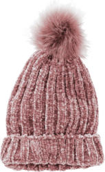 Damen Strickmütze mit Chenille
