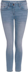 7/8 Damen Slim-Jeans mit Used-Waschung