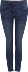 7/8 Damen Slim-Jeans mit Used-Waschung