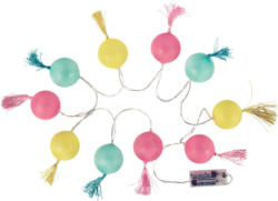LED-Lichterkette mit 10 bunten Kugeln