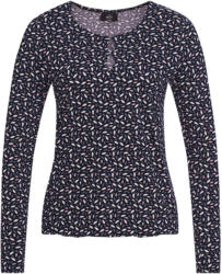 Damen Langarmshirt mit Allover-Print