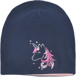 Mädchen Beanie mit Einhorn-Motiv