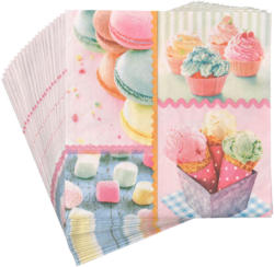 20 Servietten mit Cupcake-Motiv