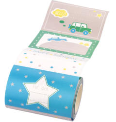 Stickerrolle mit verschiedenen Motiven