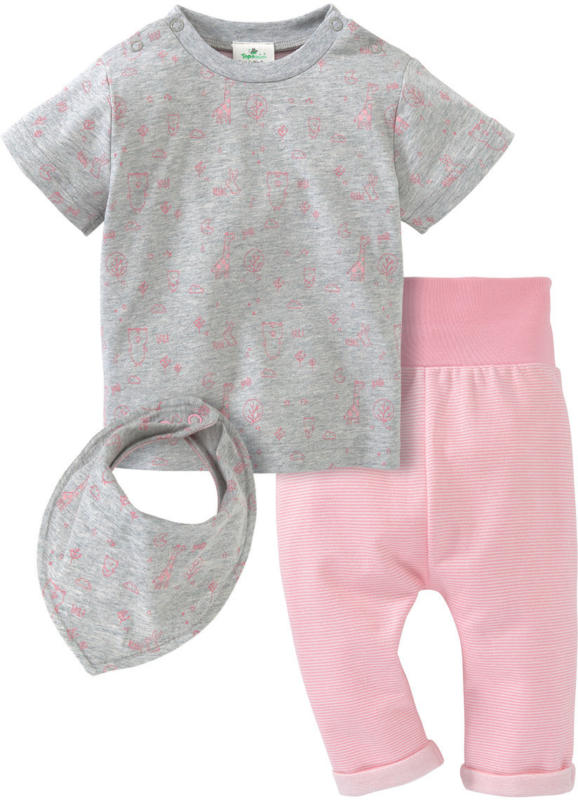 Newborn T-Shirt, Hose und Bandana im Set (Nur online)