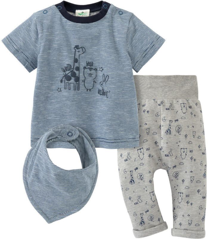 Newborn T-Shirt, Hose und Bandana im Set (Nur online)