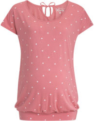 Damen Umstands-T-Shirt mit Pünktchen allover