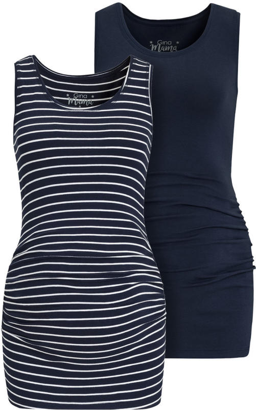 2 Damen Umstands-Tops mit Bio-Baumwolle (Nur online)