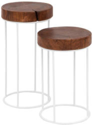 Beistelltischset D: 30 cm Sheesham Massiv