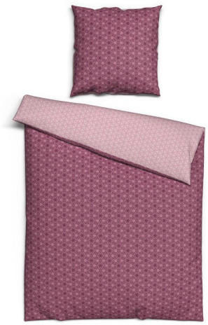 Baumwoll Bettwäsche Strahlen pink rosa 155 x 220 cm