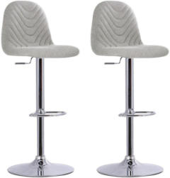 Barhocker-Set Circus 2-er Set Hellgrau