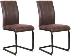 Stuhl-Set Mila 2-Er Set Dunkelbraun