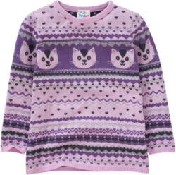 Mädchen Pullover mit Effektgarn