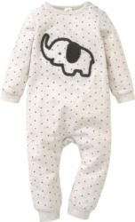 Newborn Schlafanzug mit Elefant-Applikation