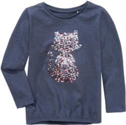 Mädchen Langarmshirt mit Pailletten-Motiv