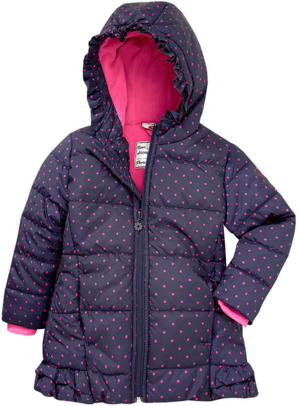 Mädchen Winterjacke mit Punkte-Allover