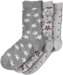 3 Paar Damen Socken in verschiedenen Dessins