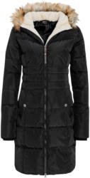Damen Steppmantel mit Fellimitat