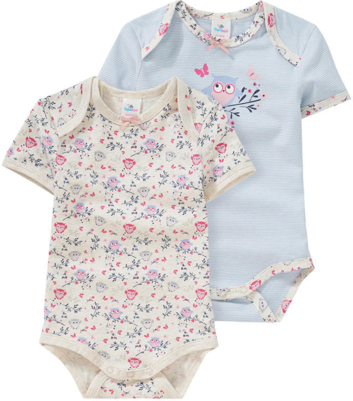 2 Baby Schlupfbodys im Set