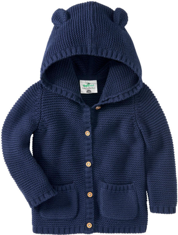 Baby Strickjacke mit Kapuze