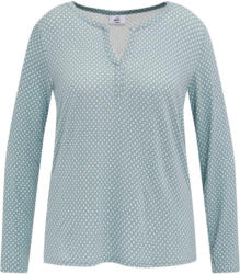 Damen Langarmshirt mit V-Ausschnitt