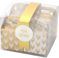 6 Mini-Geschenkboxen mit Band