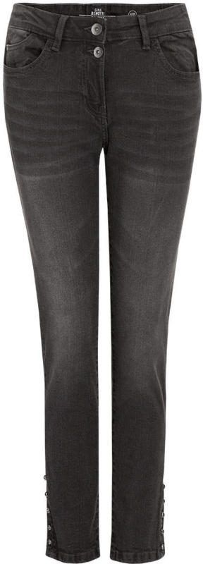 7/8 Damen Slim-Jeans in Used-Optik
