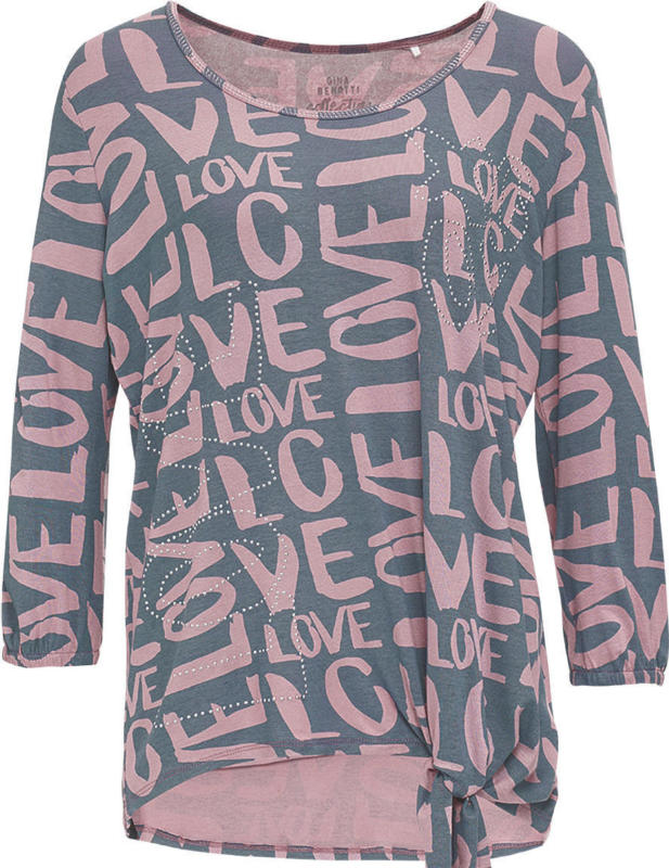 Damen Shirt mit Knotendetail