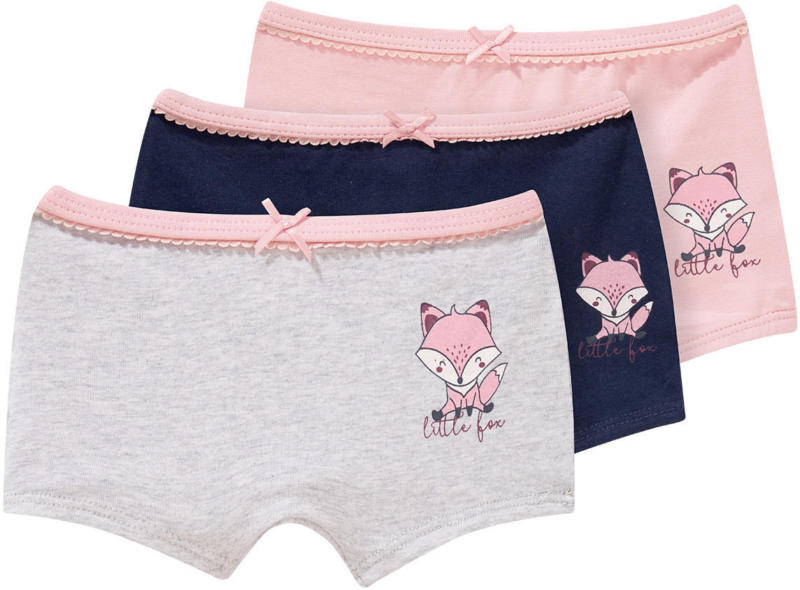 3 Baby Pantys mit Fuchs-Motiv