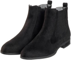 Damen Chelsea-Boots in Veloursleder-Optik