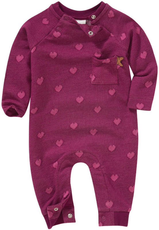 Newborn Strampler mit Herzchen-Print