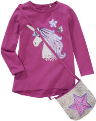 Mädchen Langarmshirt und Tasche im Set