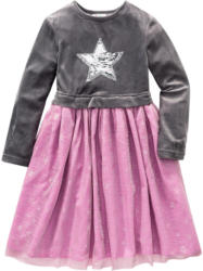 Festliches Mädchen Kleid mit Wendepailletten