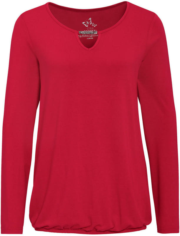 Damen Langarmshirt mit Glitzerdetail