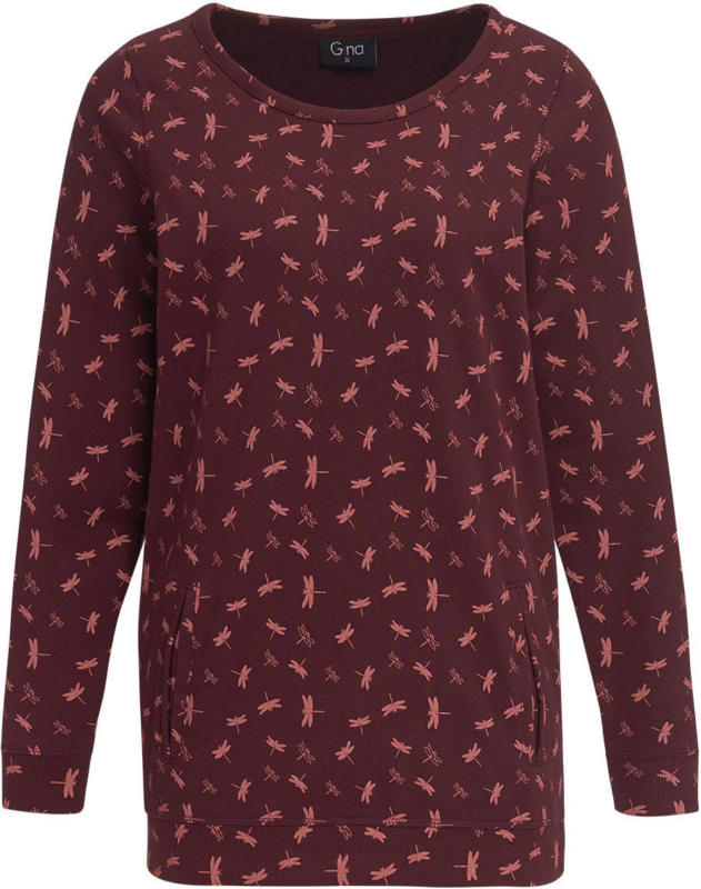Damen Sweatshirt mit Allover-Print