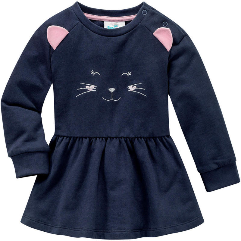 Baby Sweatshirt mit Katzen-Applikation