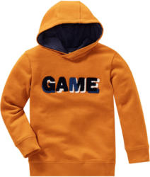 Jungen Hoody mit Frottee-Applikation