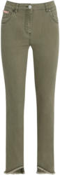 Damen Slim-Jeans mit fransigem Beinabschluss