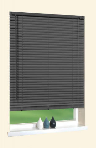 PVC Jalousie, anthrazit, ca. 90 x 210 cm