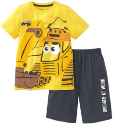 Jungen Shorty mit Bagger-Motiv