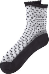 1 Paar Damen Socken im Allover-Dessin