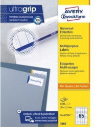 AVERY ZWECKFORM Universal-Etiketten 3666 3,8 x 2,12 cm 100 Blatt weiß