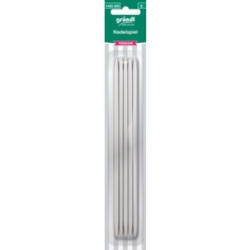 GRÜNDL Nadelspiel Premium 5 Stück 20 cm silber