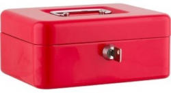 SAX Geldkassette M 20 x 16 x 9 cm rot
