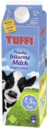 Tuffi frische Milch 1,5/3,5 % Fett, jede 1-Liter-Packung