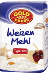Goldpuder Weizenmehl Type 405, jede 2,5-kg-Packung