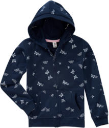 Mädchen Sweatjacke mit Schmetterling-Allover (Nur online)