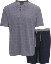 Herren Shorty mit Serafino-Ausschnitt