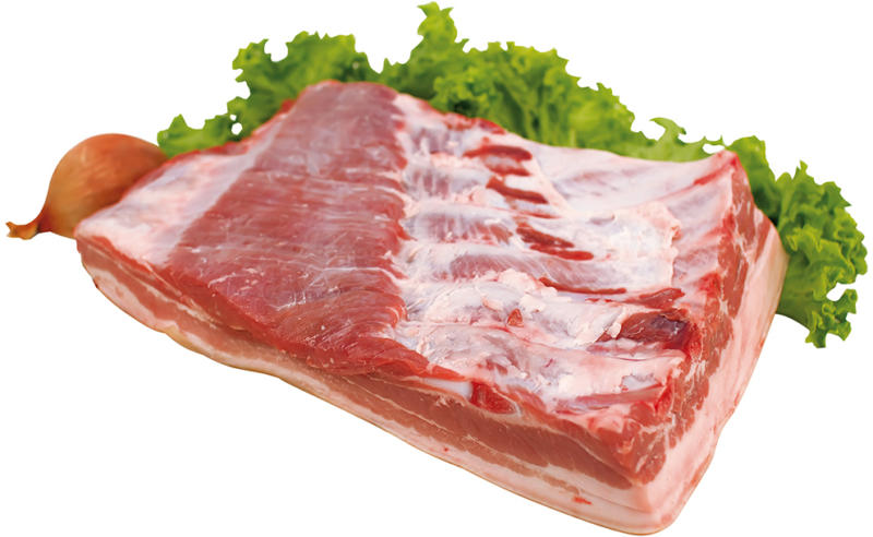 Schweinebauch wie gewachsen