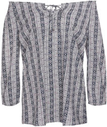 Damen Schlupfbluse mit Minimal-Print (Nur online)